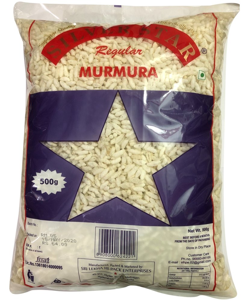 Salted 500g Silver Star Puffed Rice