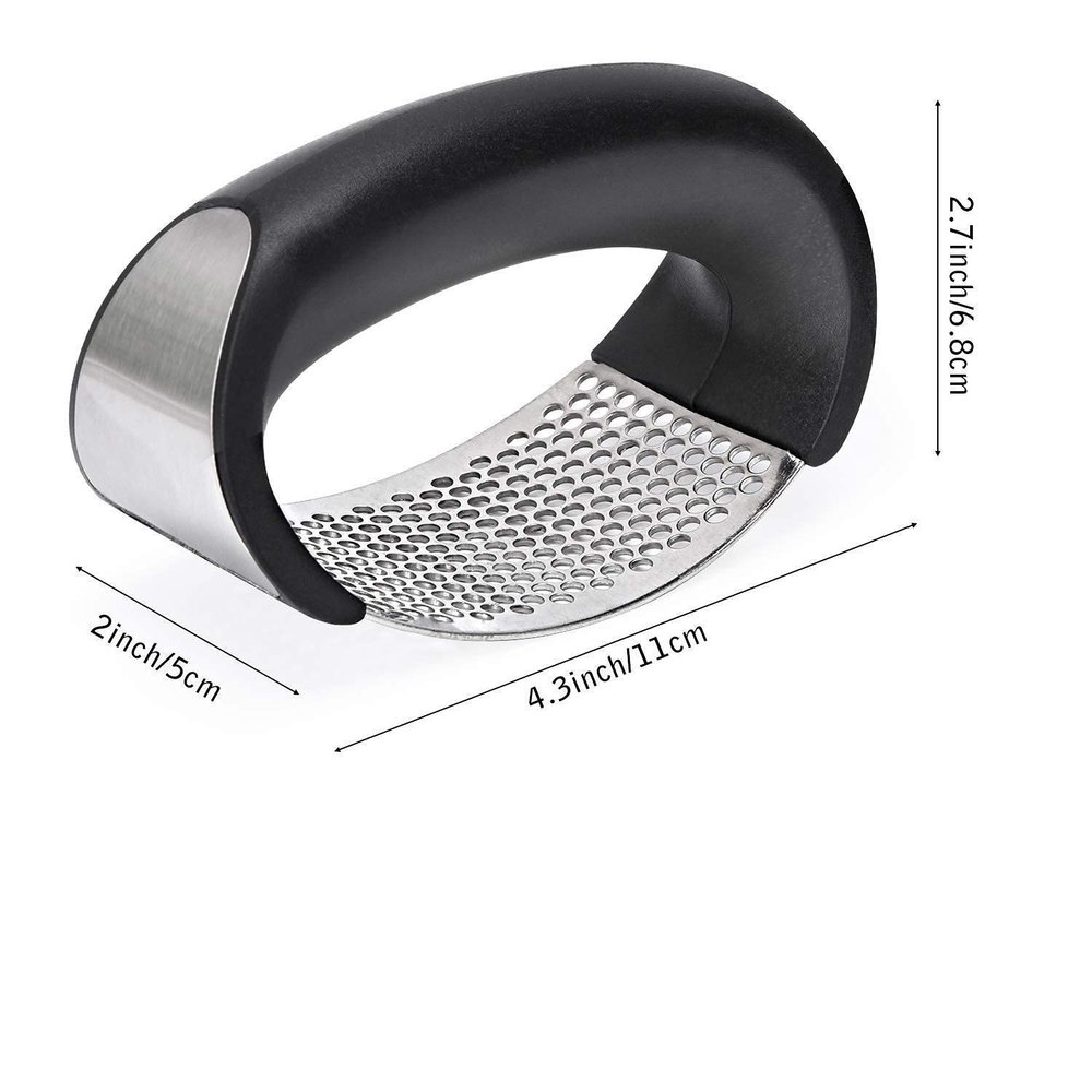 Stainless Steel Silver Garlic Press Kitchen Tool, For Manual Ginger Chopper, Size: Free Size