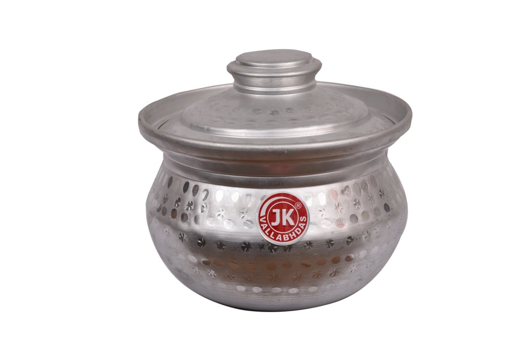 Silver Aluminium I-06. Mathar Biryani Handi, For Home
