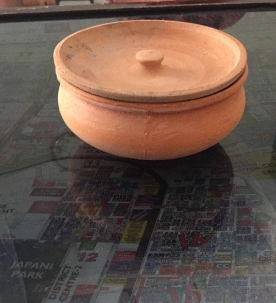 Brown Clay Biryani Handi, For Home