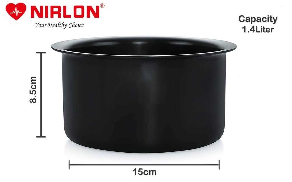 Black Nirlon 15 cm 1.4L 3 mm Hard Anodised Tope