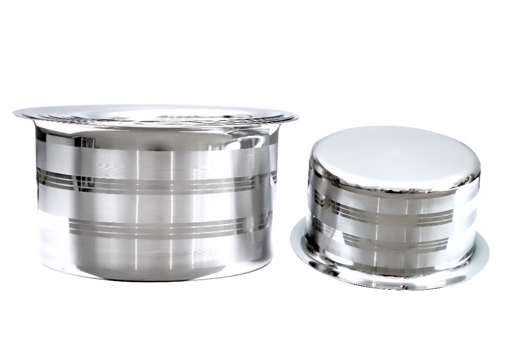 Charanjit Stainless Steel Tope, For Hotel/Restaurant, Capacity: Vary According To Sizes