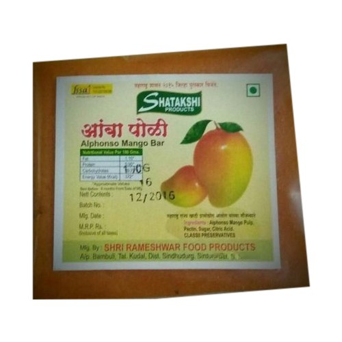 Shatakshi 6 Months Alphonso Mango Bar, Packaging Type: Packet, Packaging Size: 16 Pieces