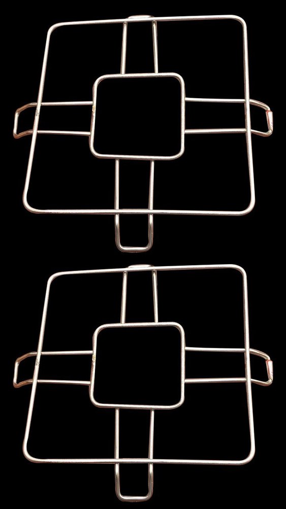 Silver Stainless Steel SS Square Pressure Cooker Stand, Size: 07 Inch