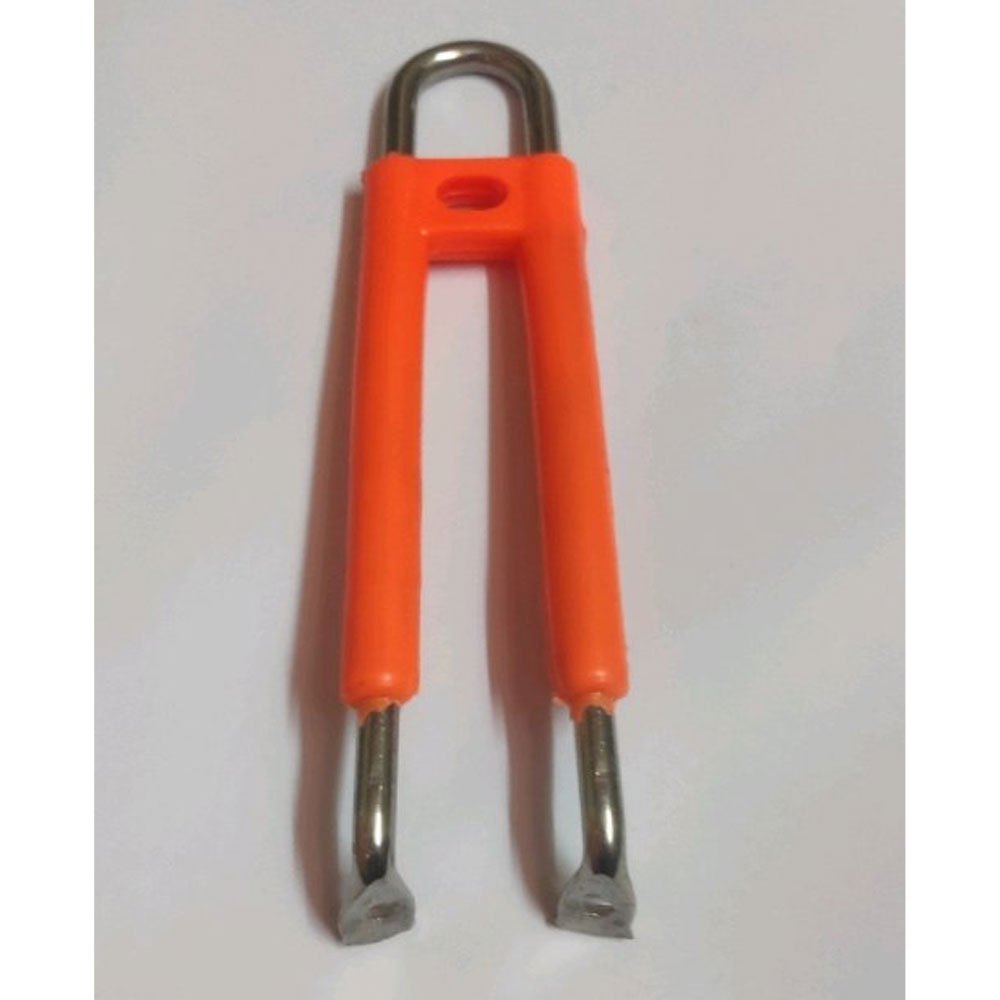 Silver And Orange Bakelite And Mild Steel 6.5inch Non Stick Pan Handle, Size: 6.5 Inch (length)
