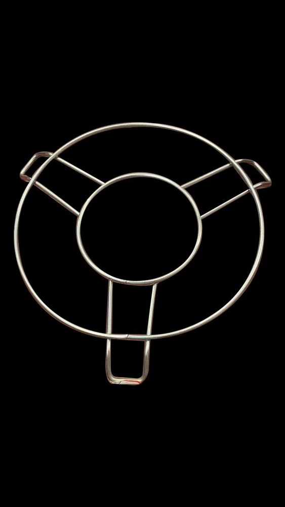 Silver Stainless Steel SS Round Pressure Cooker Stand, Size: 10 Inch