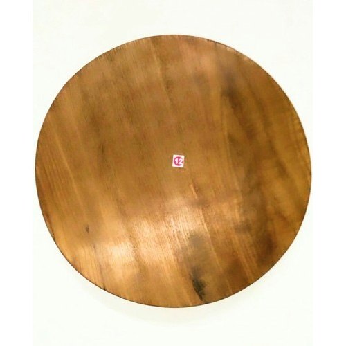 12 Inch Wooden rolling board Chakla teak wood handmade, For Kitchen
