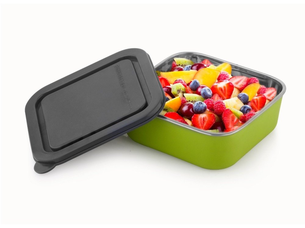 Anekants Diamond Plastic Microwave Green Lunch Tiffin