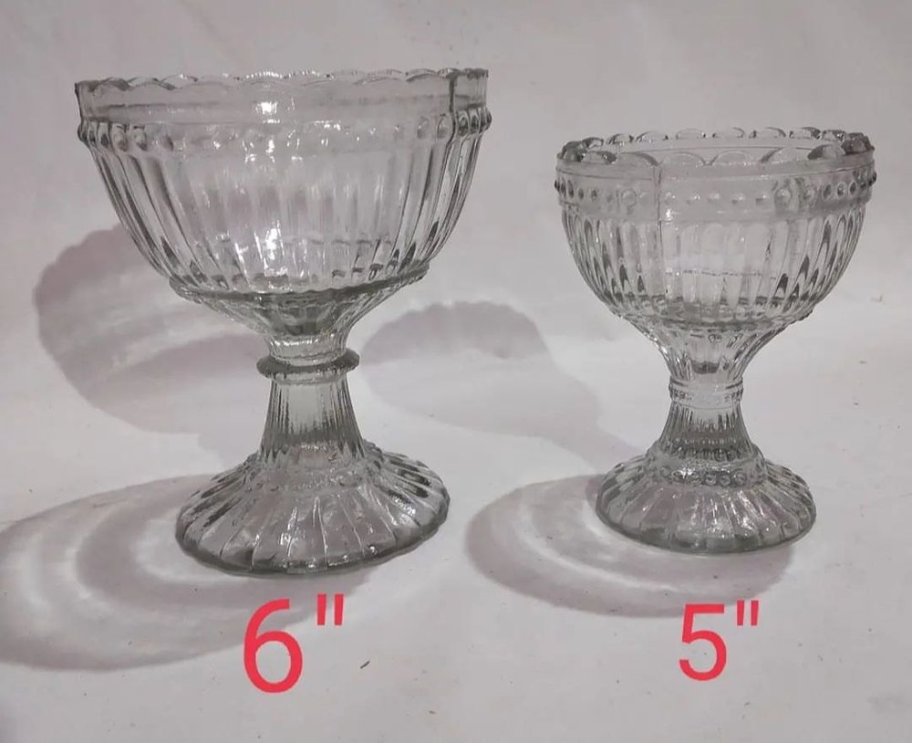 Unity glass and wax decorative bowl set of 2 pcs