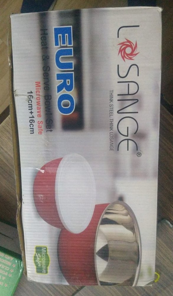 STEEL AND PLASTIC EURO BOWL 2PC SET