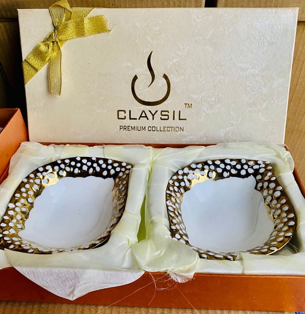 2 White&gold Special Bowl Set, For Hotel