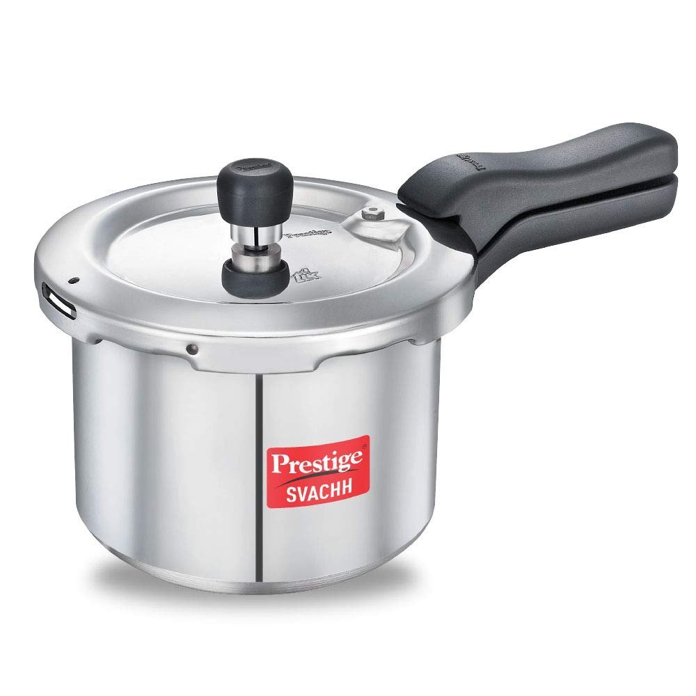Silver Outer Lid Prestige Svachh Pressure Cooker 3 L, For Home, Size: 33x21x118 cm