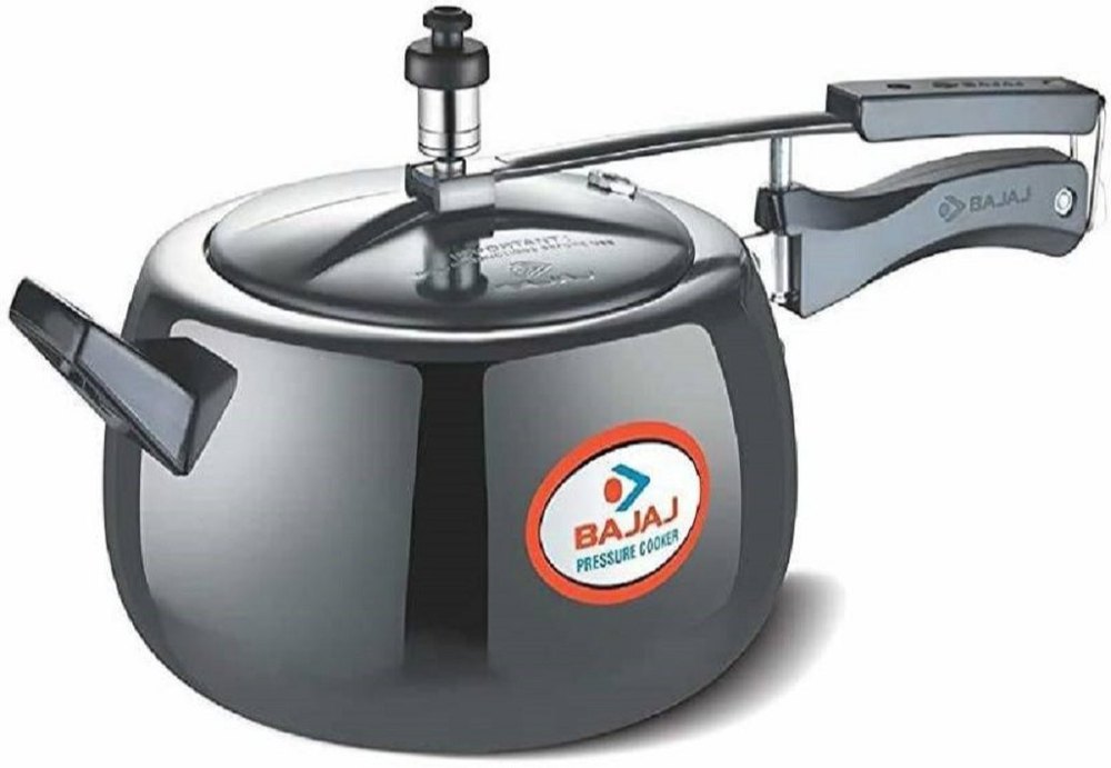 Silver Aluminium Bajaj PCX 65H 5 L Pressure Cooker, For Home