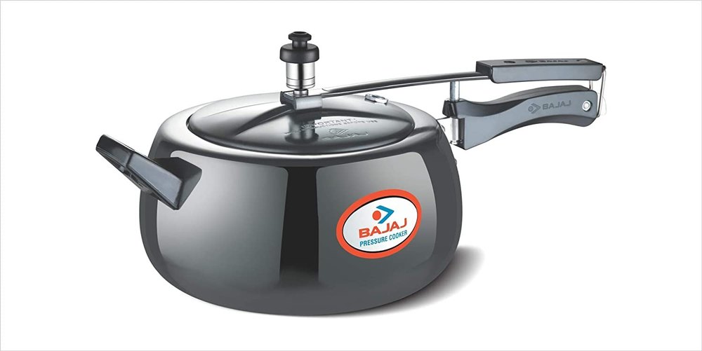Black Bajaj Majesty PCX 63HD 3L Handi Pressure Cooker, Capacity: 3 Litres