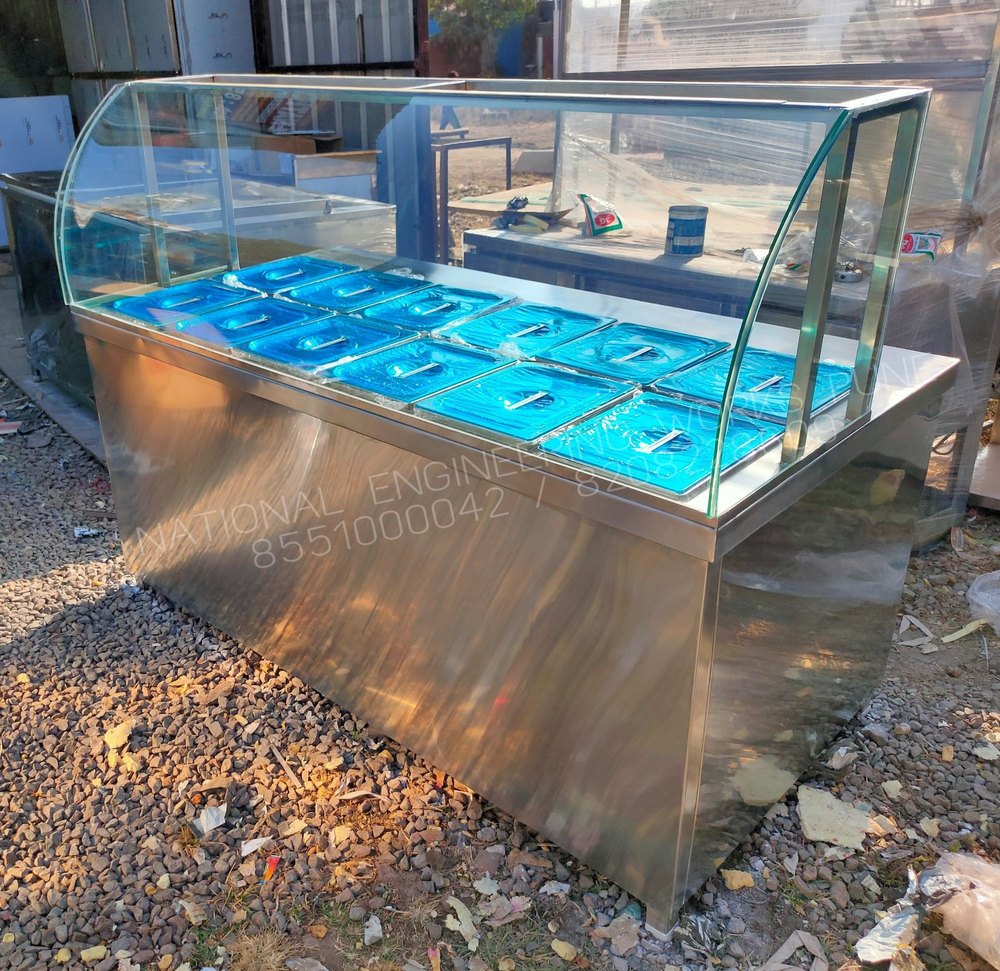 Manufacturer Silver 5 Pot Bain Marie, For Commercial