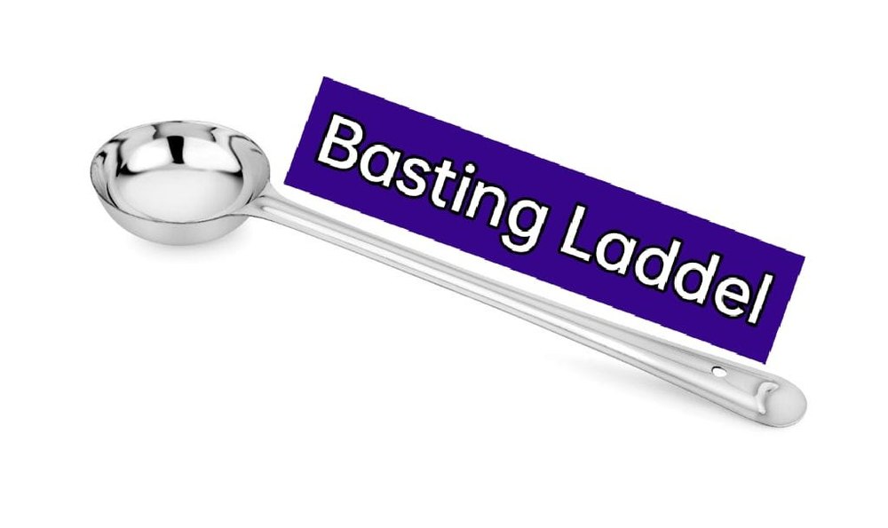 Silver Stainless Steel Basting Ladle, For Home