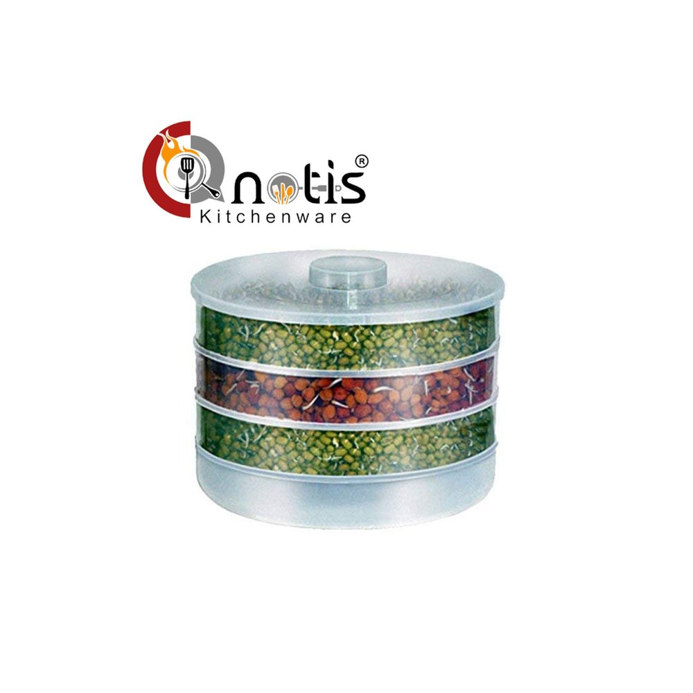 Plastic Transparent Hygienic Sprout Maker with 4 Container, For Home And Kitchen, Capacity: 500ml