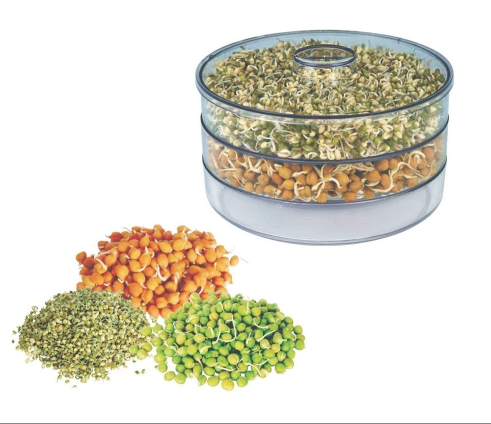 KR KITCHENWARE IND. Plastic Sprout Maker, Round, Box