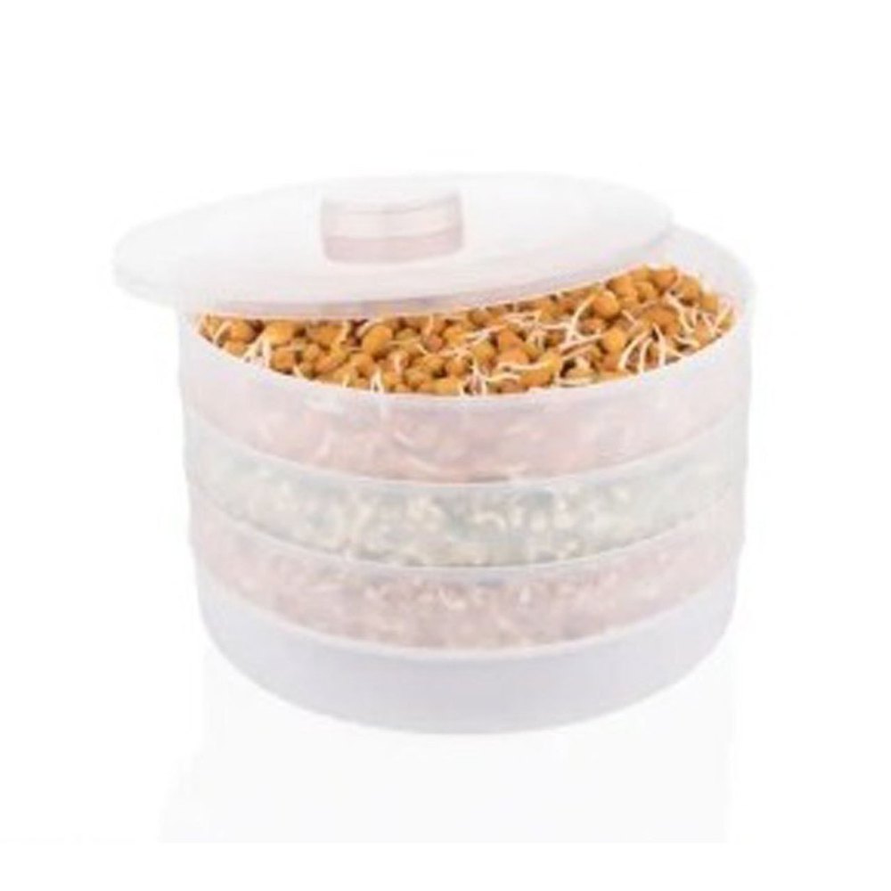 Plastic White 4 Layer Sprout Maker, For Kitchen, Capacity: 1 Kg