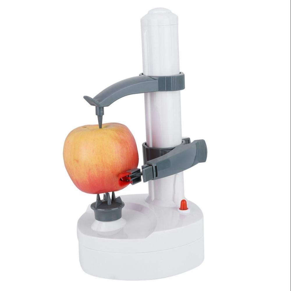 White Plastic Electric Peeler, Multifunctional Potato Peeler for Kitchen