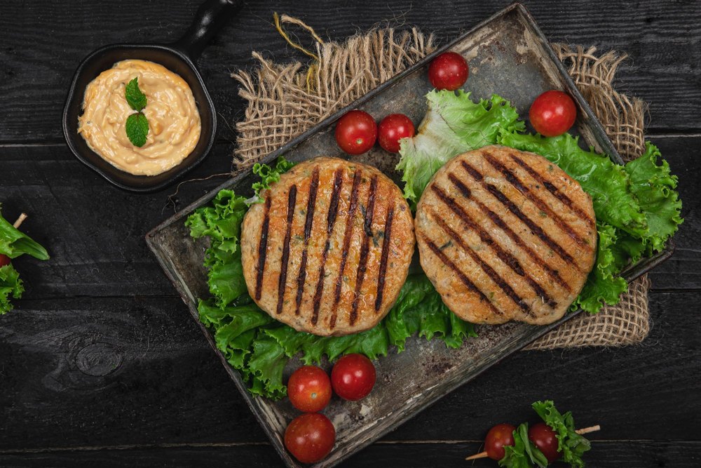 Spicy Chicken Burger Grill Patty