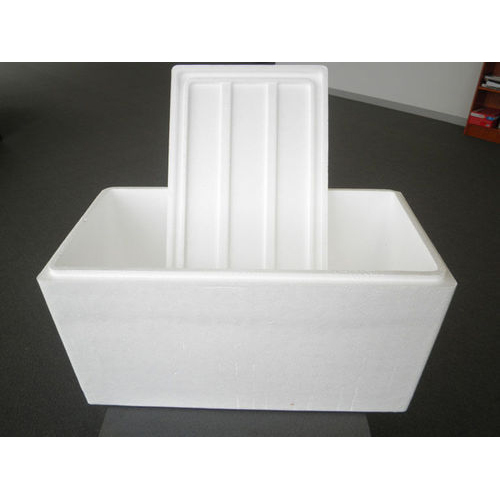 White Expended Polystyrene Foam Box, For Packaging Capacity 15-40 Litre