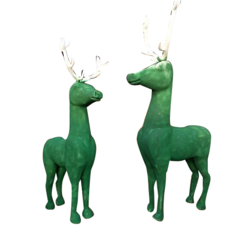 White, Green Thermocol Design