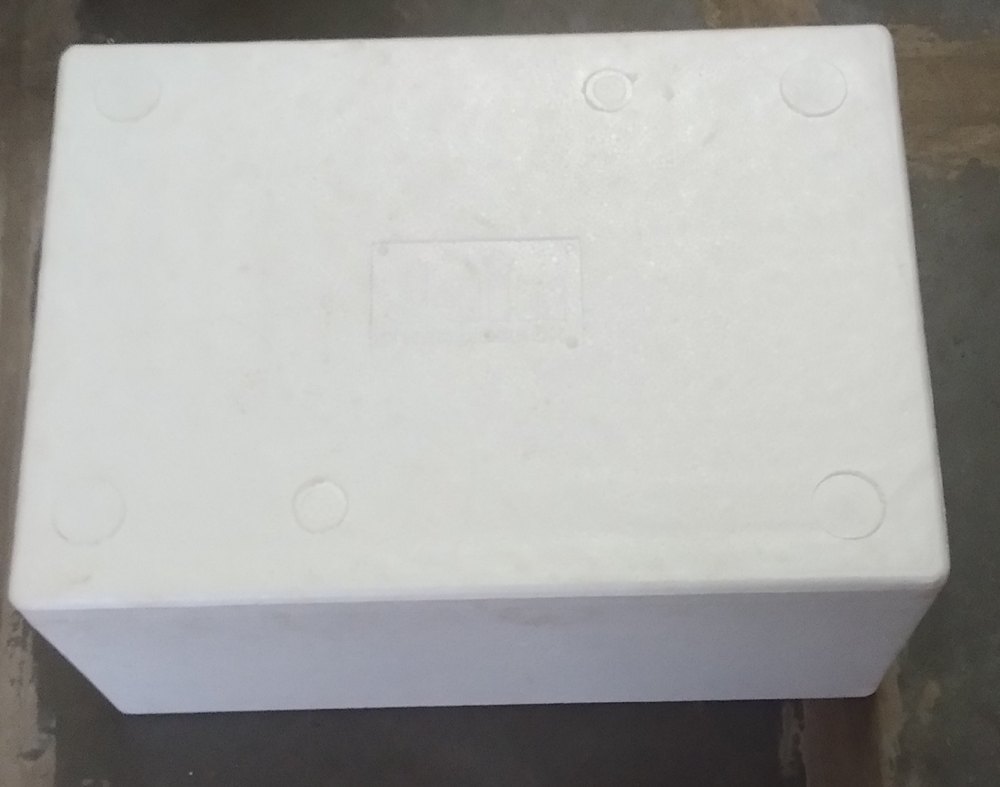 White Rectangular Molded Thermocol, For Packaging, Capacity: 32 Litre