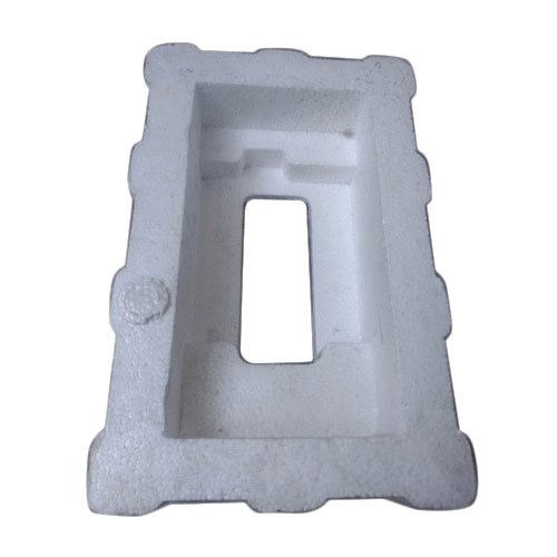 White Rectangular Molded Thermocol Box For Packaging