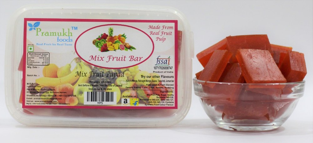 Toffee Mix Fruit Bar ( Red Aam Papad), Packaging Type: Plastic Jar, Pack Size: 200 Grams