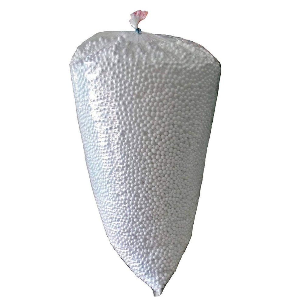 1Kg White EPS Bean Ball, For Fill in bags, pillow, neck-pillow, toys