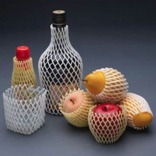 White and Yellow EPE Foam Net, For Fruit And Bottle Packing, Thickness: 50mm-85mm