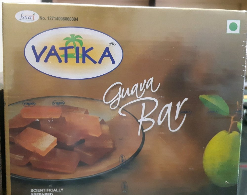 Vatika Rectangular Guava Bar 500 gm, Packaging Type: Box