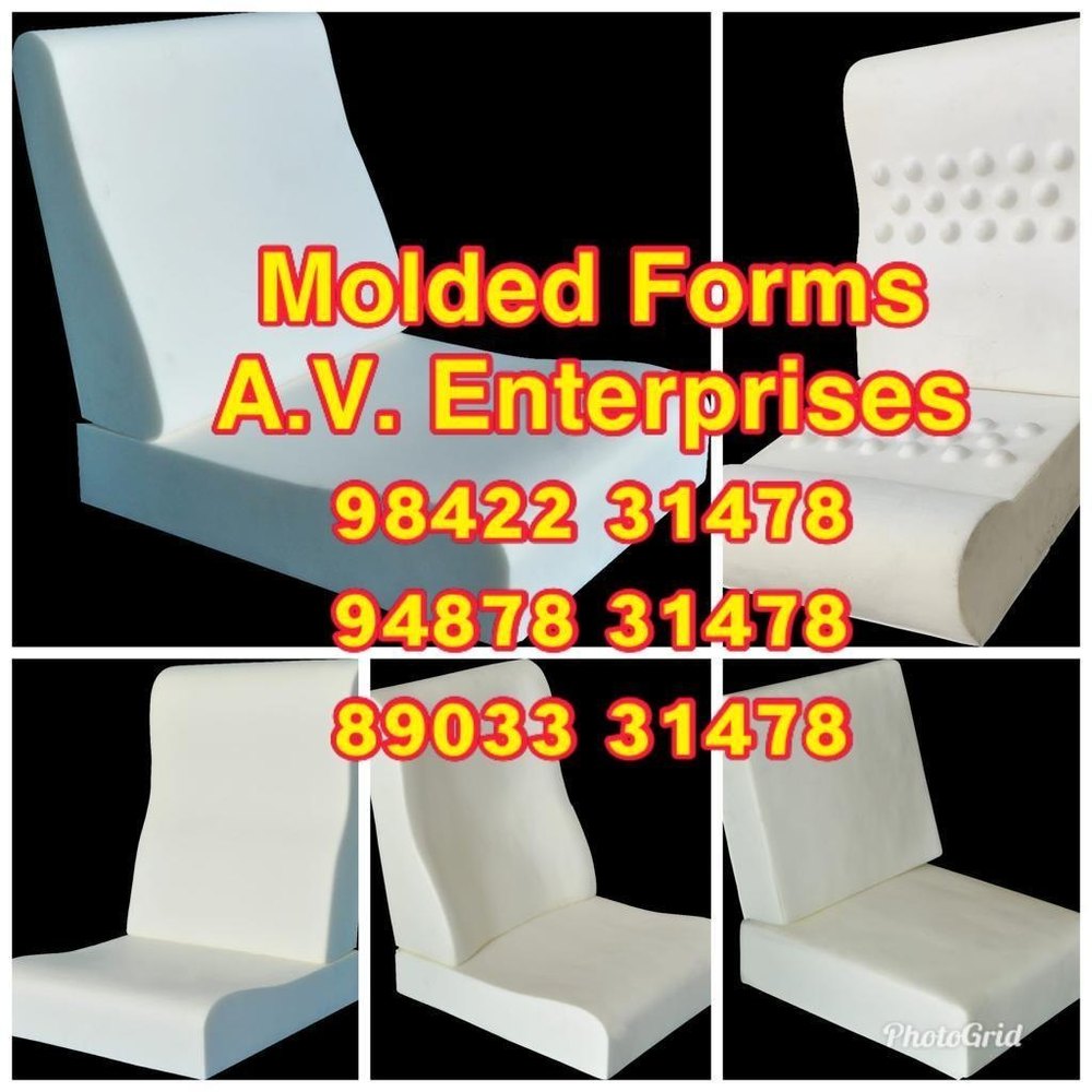 AV White Sofa Molded Foam, Thickness: 45 Density
