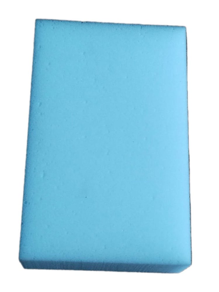 Sky Blue Rectangle Melamine Foam, For Clean, Thickness: 5mm