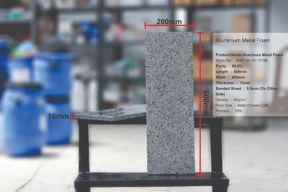 Nanoshel Aluminum Metal Foam, Thickness: 15mm