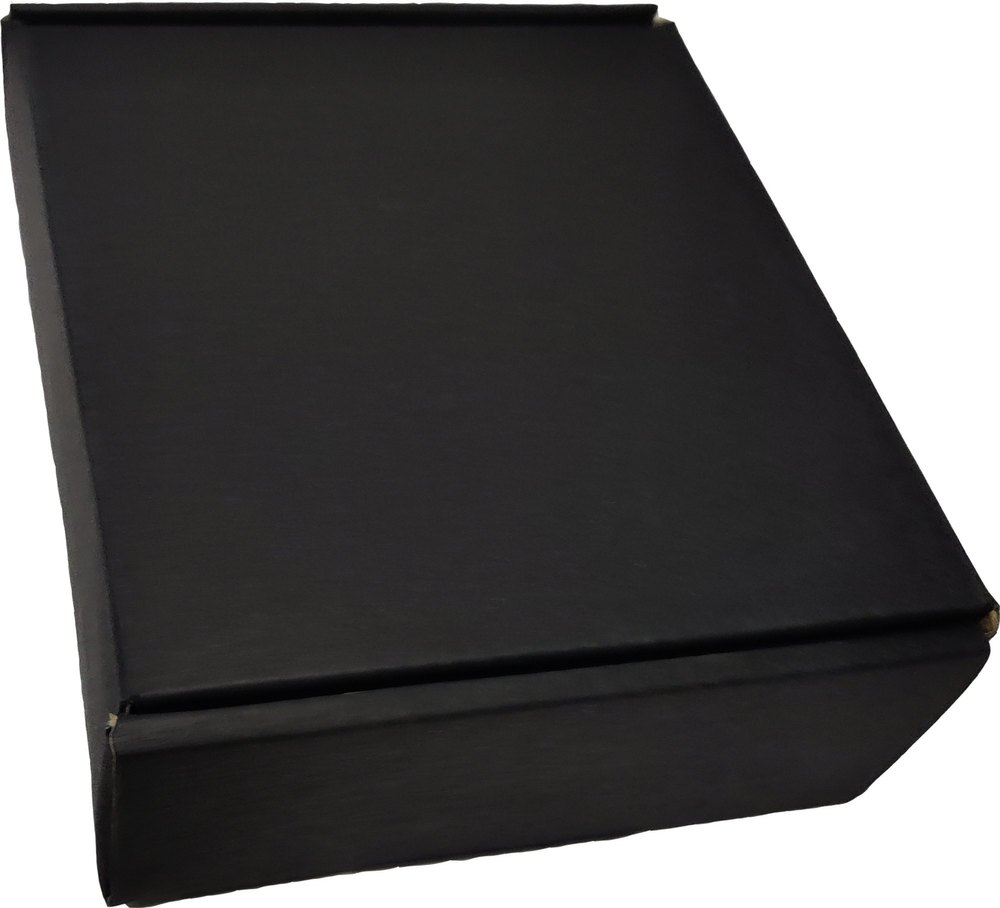 Mailer Box Black 9.5X7X3 Inch