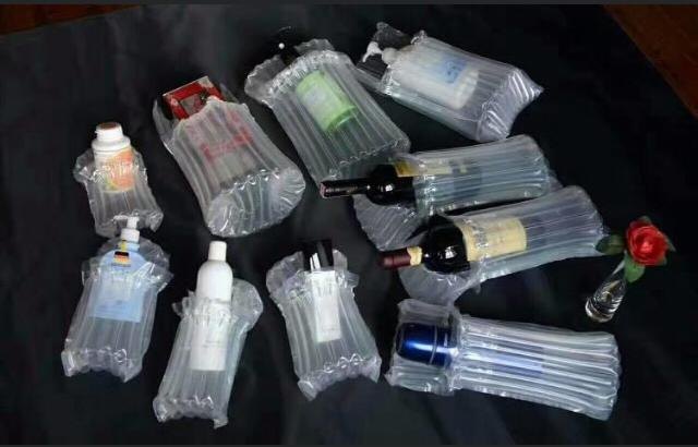 Column White Air Bubble Bottle Packaging Bag