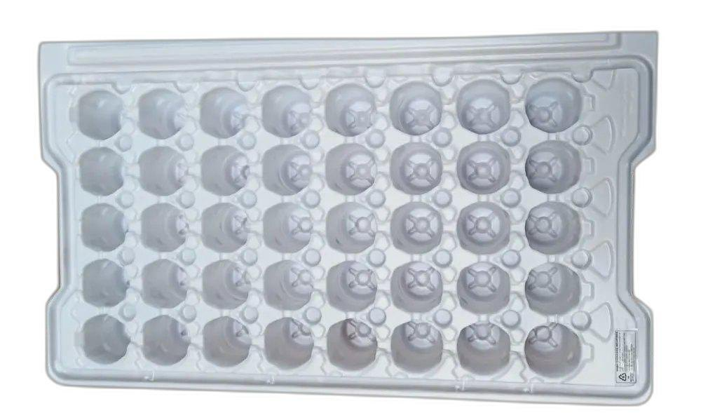 Transparent Rectanglular HIPS Blister Tray, Thickness: 5mm