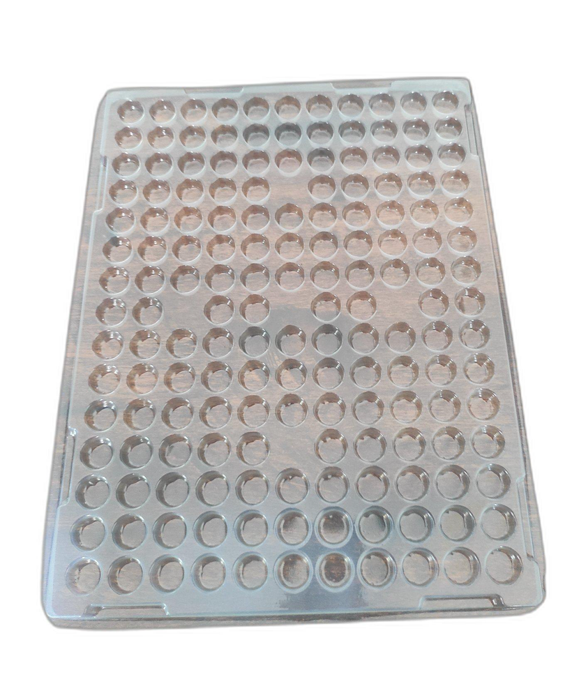 PVC Rectanglular Pharmaceutical Blister Packaging Tray, Thickness: 1.5mm