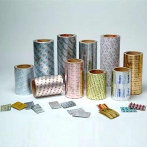 Silver Pharma Printed Aluminium Blister Foil, Thickness: 25 Mic