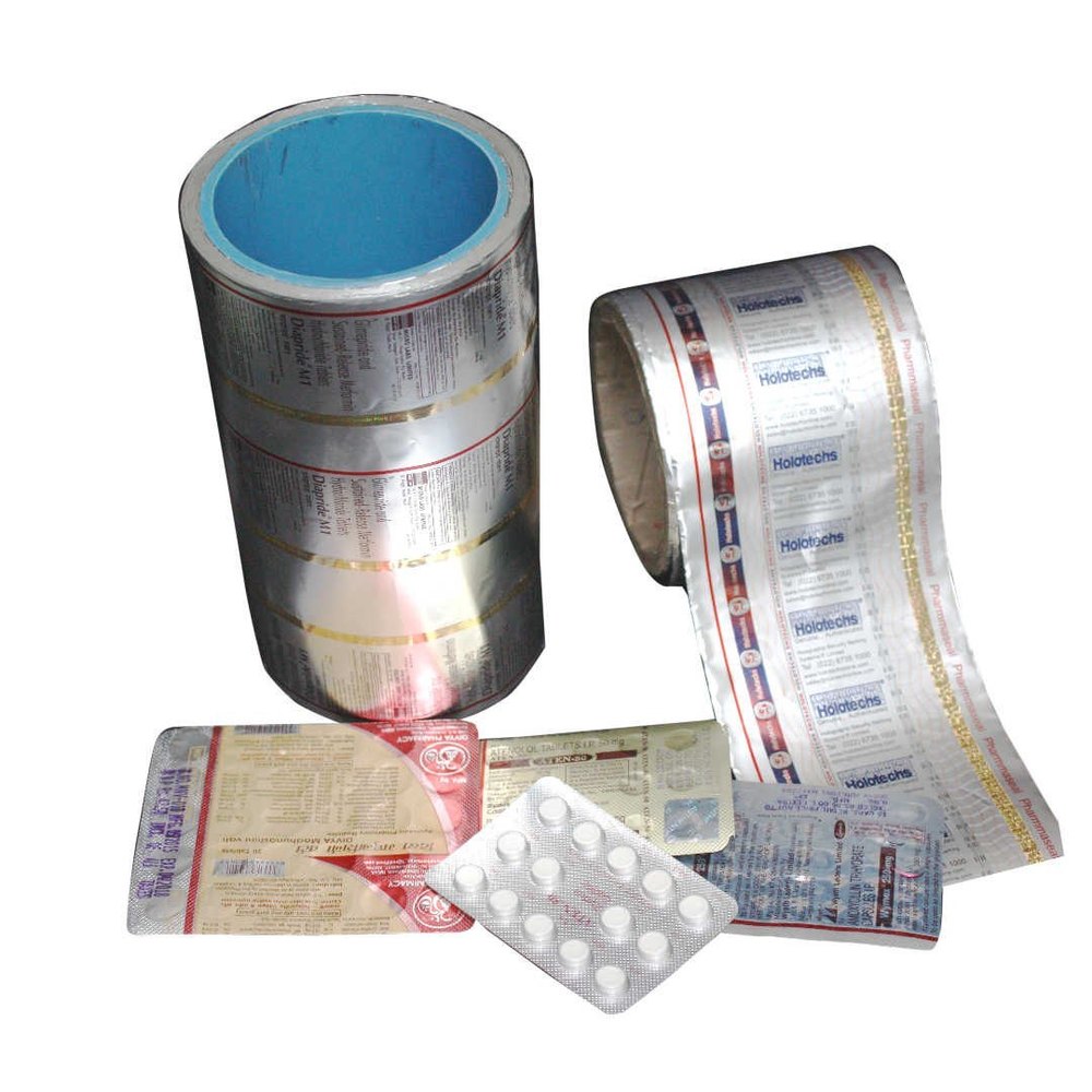 aluminium Printed Aluminum Pharma Foil, Thickness: 25
