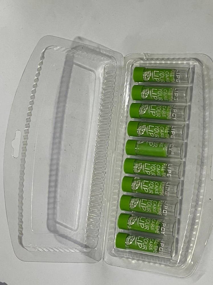 Transparent PVC Lipgloss Blister Packaging Box, Thickness: 1 mm