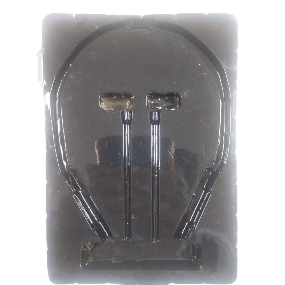 Black Bluetooth Earphones Packaging Blister