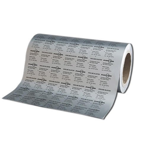 Silver Aluminum Cold Forming Blister Printed Foil, Material Grade: Medical Grade