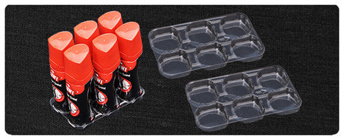 Transparent PVC Clamshell Tray, Capacity: Custimizable