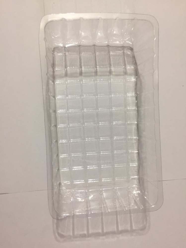 Plastic Transparent Biscuit Blister Tray, Material Grade: Food Grade, Size/Dimension: Rectangular