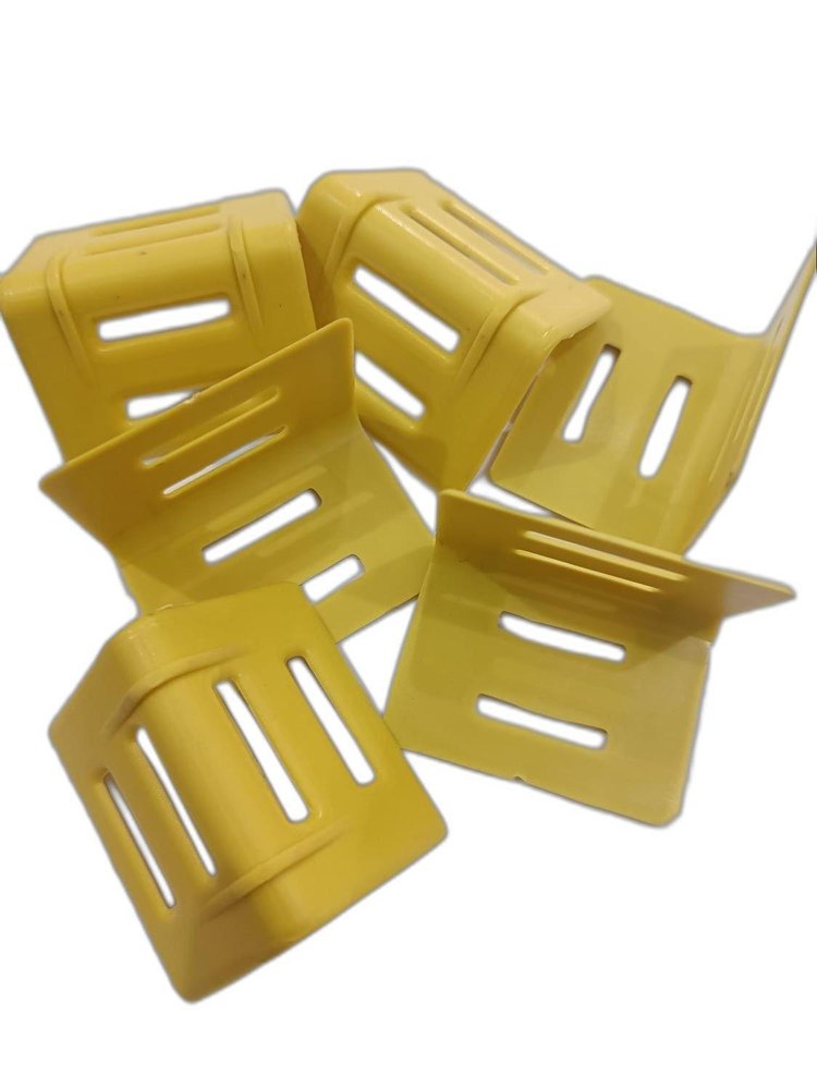 Yellow Plastic Edge Protector, For Used To Protect Corrugated Box