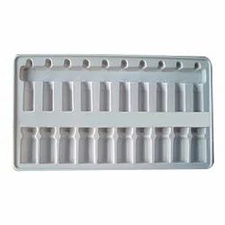 Pvc, Hips White Ampoule Packaging Blister Tray
