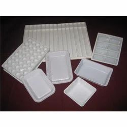 White Plastic Packaging Trays, Thickness: 5-10mm